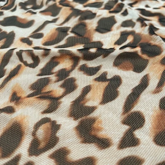 Chico's Cheetah Print Mesh Sleeveless Top | Chico's Animal Print Top Size Large - Picture 4 of 12